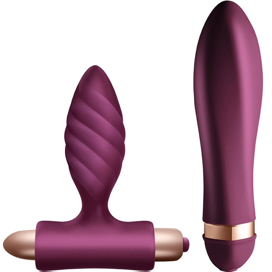 Kit CLIMAXIMUM Desire com vibrador Ardor e plug anal entrançado Oryx
