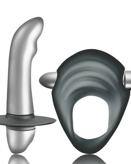 Kit CLIMAXIMUM Entice com anel vibrador e estimulador prostático