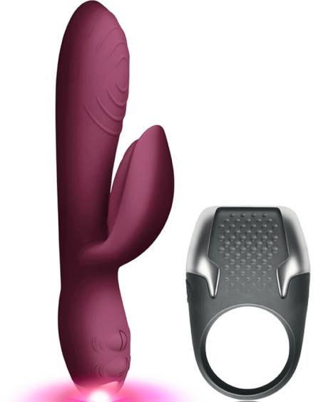 Kit CLIMAXIMUM L'Amour com vibrador rabbit e anel peniano LED