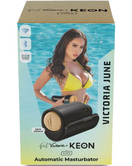 Masturbador automático KIIROO Keon WiFi com o masturbador FeelVictoria June