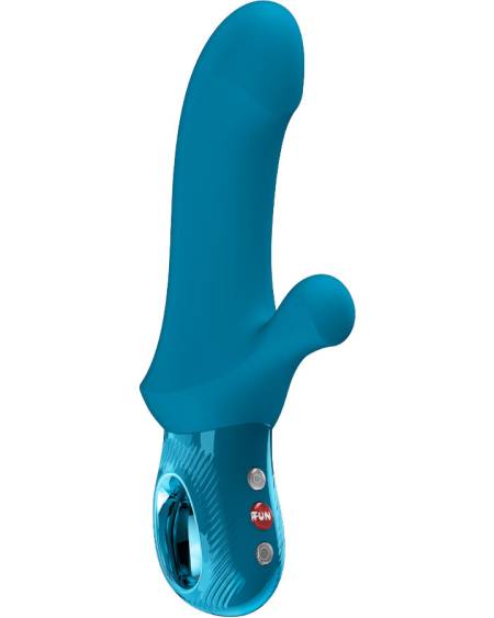 Vibrador coelho FUN FACTORY BI STRONIC CURVE na cor água-marinha