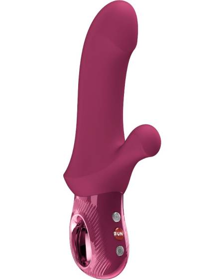 Vibrador coelho FUN FACTORY BI STRONIC CURVE em cor bordô