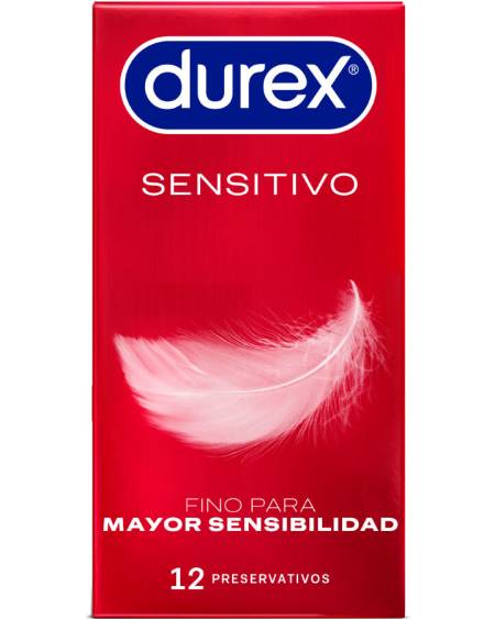 Preservativos finos DUREX Sensitivo Suave, transparentes e lubrificados