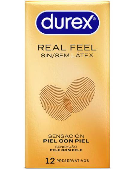 Preservativos Durex Real Feel Sem Látex 12 Unidades