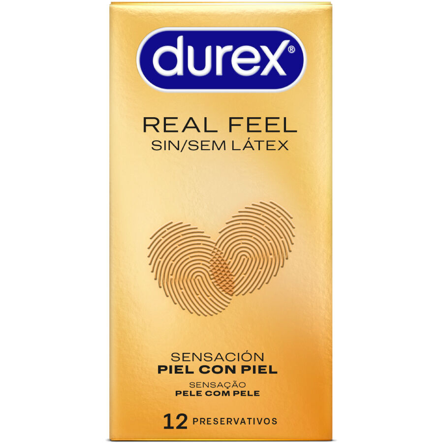 Preservativos Durex Real Feel Sem Látex 12 Unidades