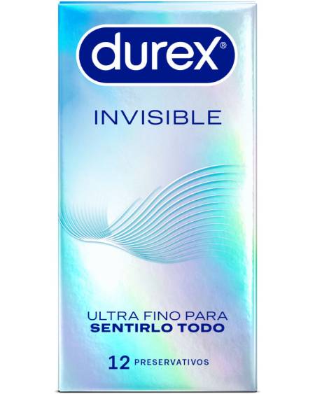 Embalagem de preservativos ultrafinos DUREX Invisible