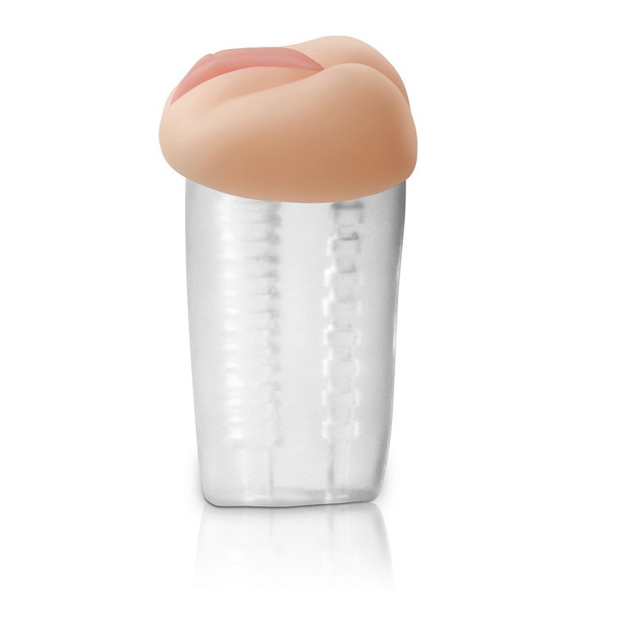Masturbador masculino transparente com textura interior