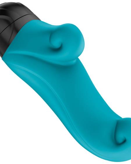 Mini vibrador Ocean Mini da FUN FACTORY, na cor água-marinha.