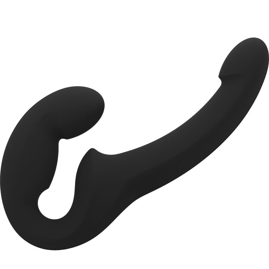 Dildo duplo FUN FACTORY Share Lite em silicone, disponível em preto e roxo