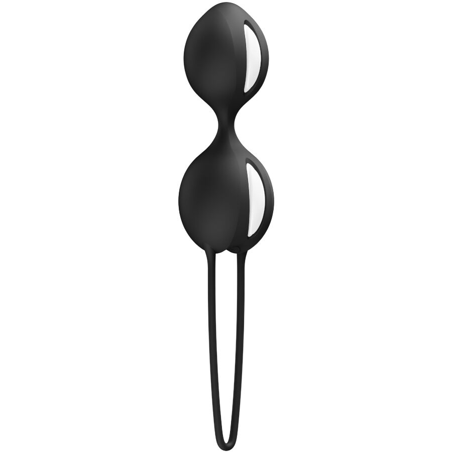 Bolas de Kegel FUN FACTORY SMARTBALLS Duo em silicone, disponíveis em preto e violeta