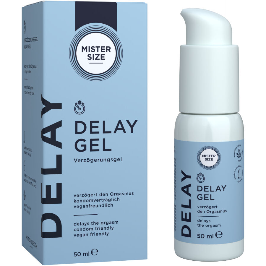 Gel retardante MISTER SIZE de 50 ml com doseador com bomba