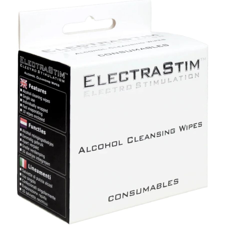 Toalitas higiénicas com álcool ElectraStim