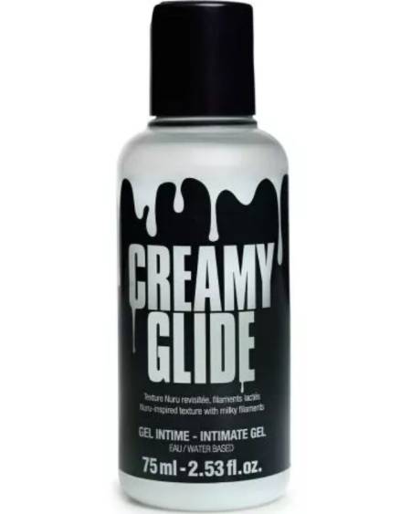 Gel íntimo CREAMY Glide de aspeto leitoso