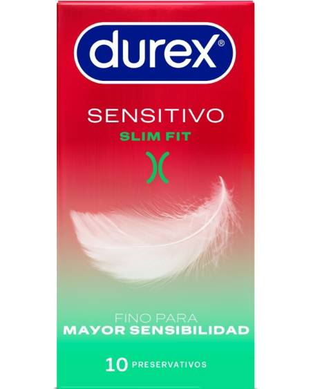 DUREX - SENSITIVO SLIM FIT 10 UNIDADES