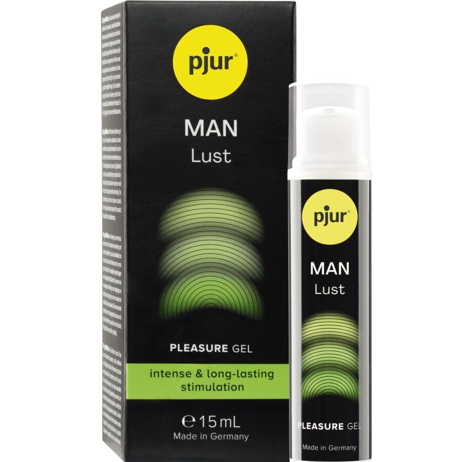 Gel estimulante masculino PJUR MAN Lust, embalagem de 15 ml