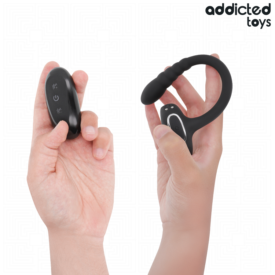 ADDICTED TOYS - ANILLO PENE VIBRADOR PUNTO·P CONTROL REMOTO