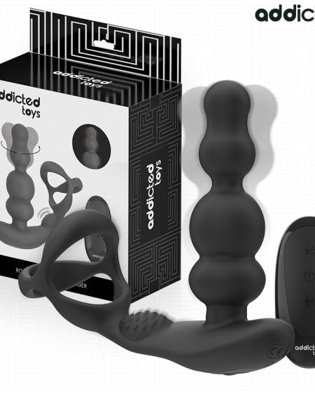 ADDICTED TOYS - MASAJEADOR PROSTÁTICO ROTATORIO CONTROL REMOTO