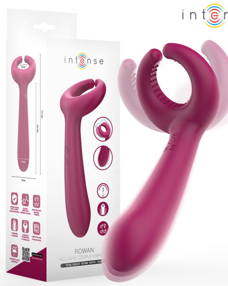 Vibrador inclusivo Rowan da INTENSE HIGH TECH, com design ergonómico e flexível