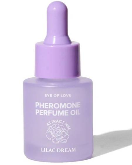 Óleo de perfume com feromonas Lilac Dream da EYE OF LOVE, frasco de 20 ml com conta-gotas