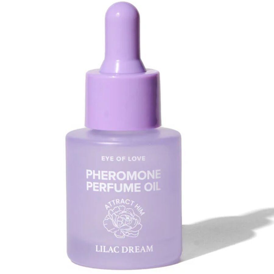 Óleo de perfume com feromonas Lilac Dream da EYE OF LOVE, frasco de 20 ml com conta-gotas