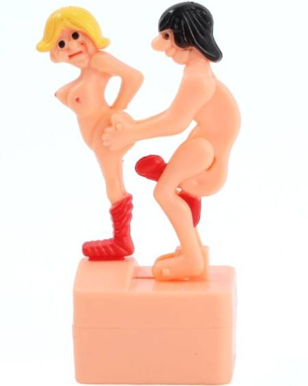 Boneco de brincadeira DIABLO PICANTE com corda, apresentado numa posição humorística.