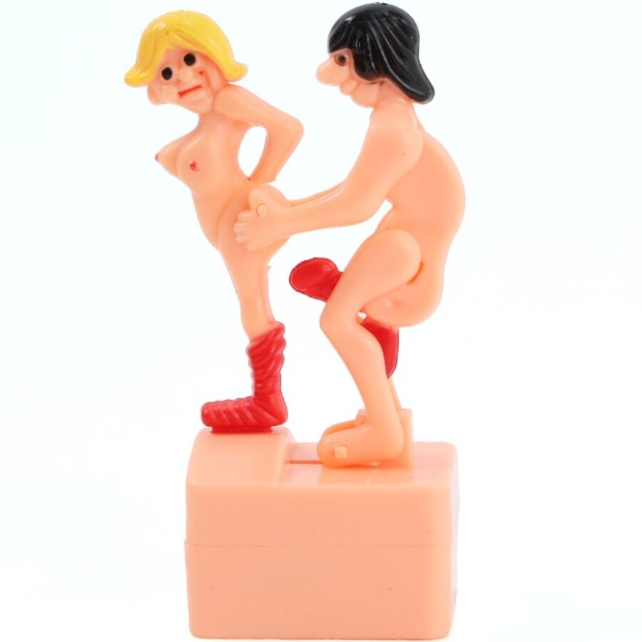 Boneco de brincadeira DIABLO PICANTE com corda, apresentado numa posição humorística.