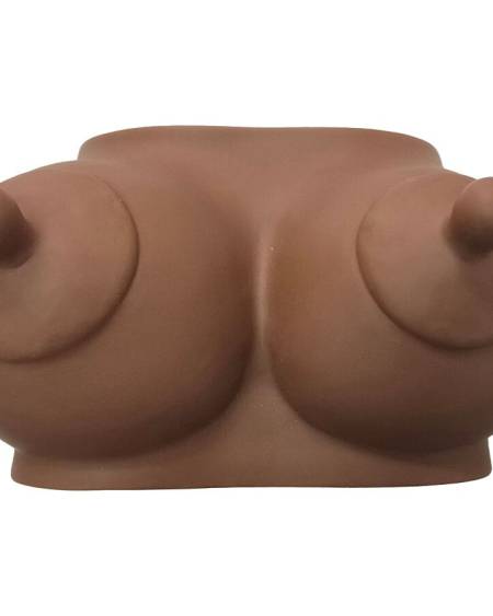 DIABLO PICANTE - HUCHA FORMA DE TETAS TONO OSCURO