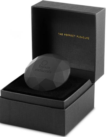 Vibrador clitoriano Twenty One da BIJOUX INDISCRETS em preto mate, com formato de diamante