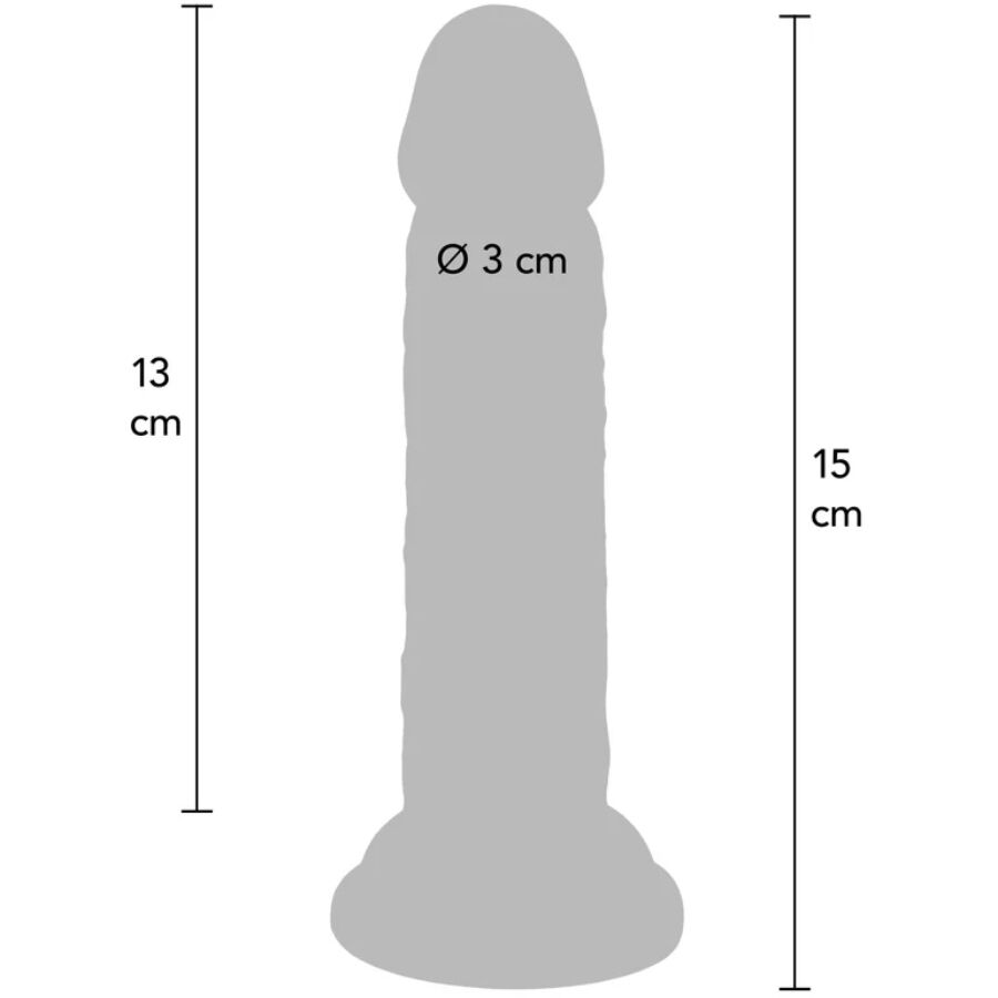 GET REAL - PENE REALÍSTICO DELUXE 15 CM