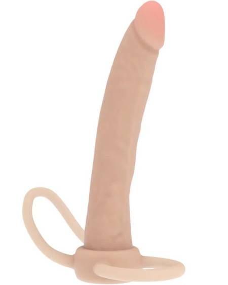 Dildo anal de silicone GET REAL Double Trouble, de design duplo e 16 cm