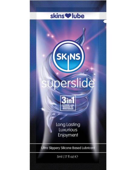 Lubrificante de silicone SKINS Superslide em monodose de 5 ml
