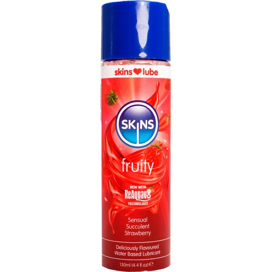 Lubrificante SKINS Fruity à base de água, com 130 ml