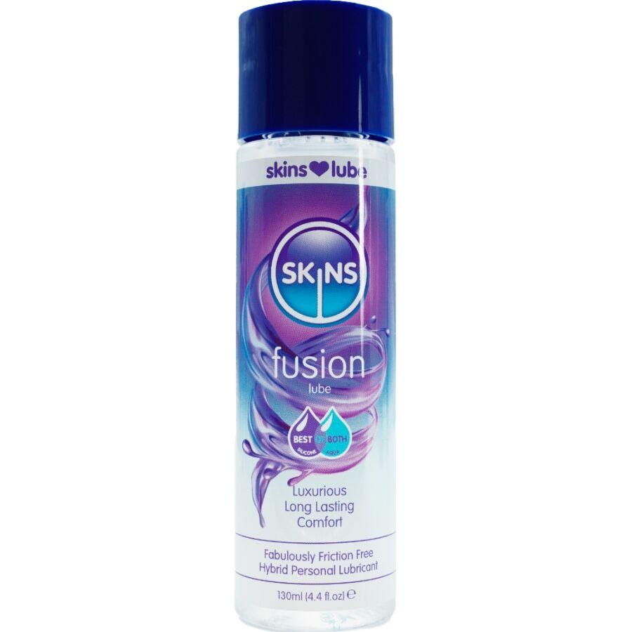 Lubrificante híbrido SKINS à base de água e silicone, 130 ml