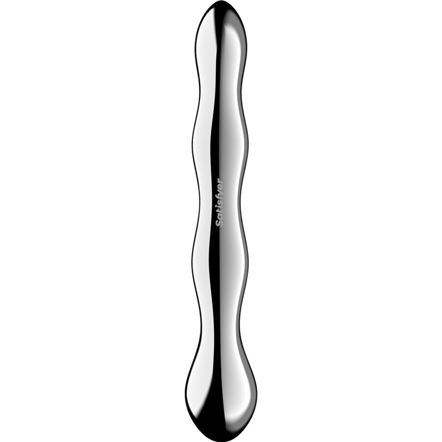 SATISFYER - COSMIC CREST 2 DILDO ACERO INOXIDABLE DOBLE USO