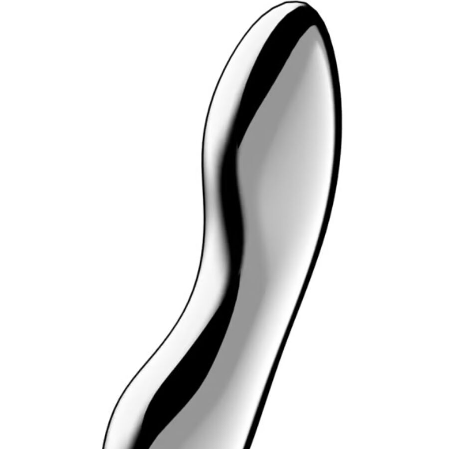 SATISFYER - COSMIC CREST 2 DILDO ACERO INOXIDABLE DOBLE USO