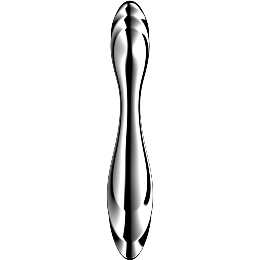SATISFYER - PURE GRAVITY 2 DILDO ACERO INOXIDABLE DOBLE USO