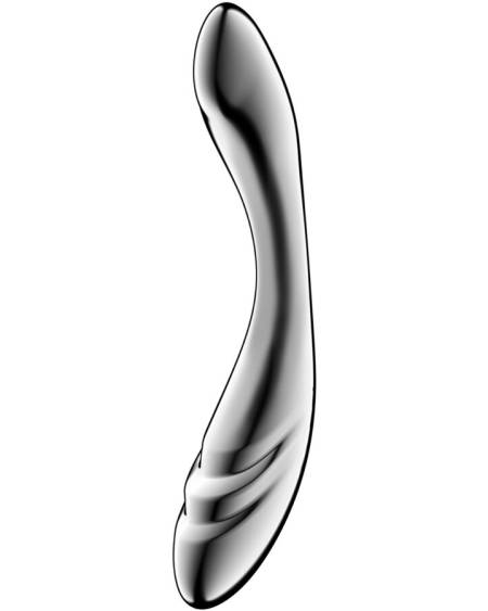 Dildo SATISFYER Pure Gravity 3 em aço inoxidável, sem vibração
