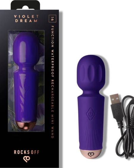 Mini vibrador recarregável ROCKS-OFF com ponta de precisão