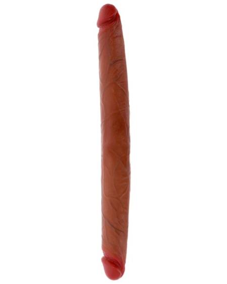 GET REAL - DILDO DOBLE DONG DE SILICONA CARAMELO 40 CM