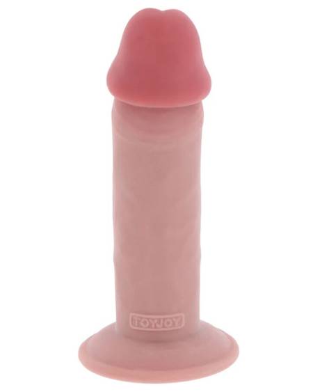 GET REAL - DILDO DELUXE DONG GRUESO DE DOBLE DENSIDAD TPE 18 CM