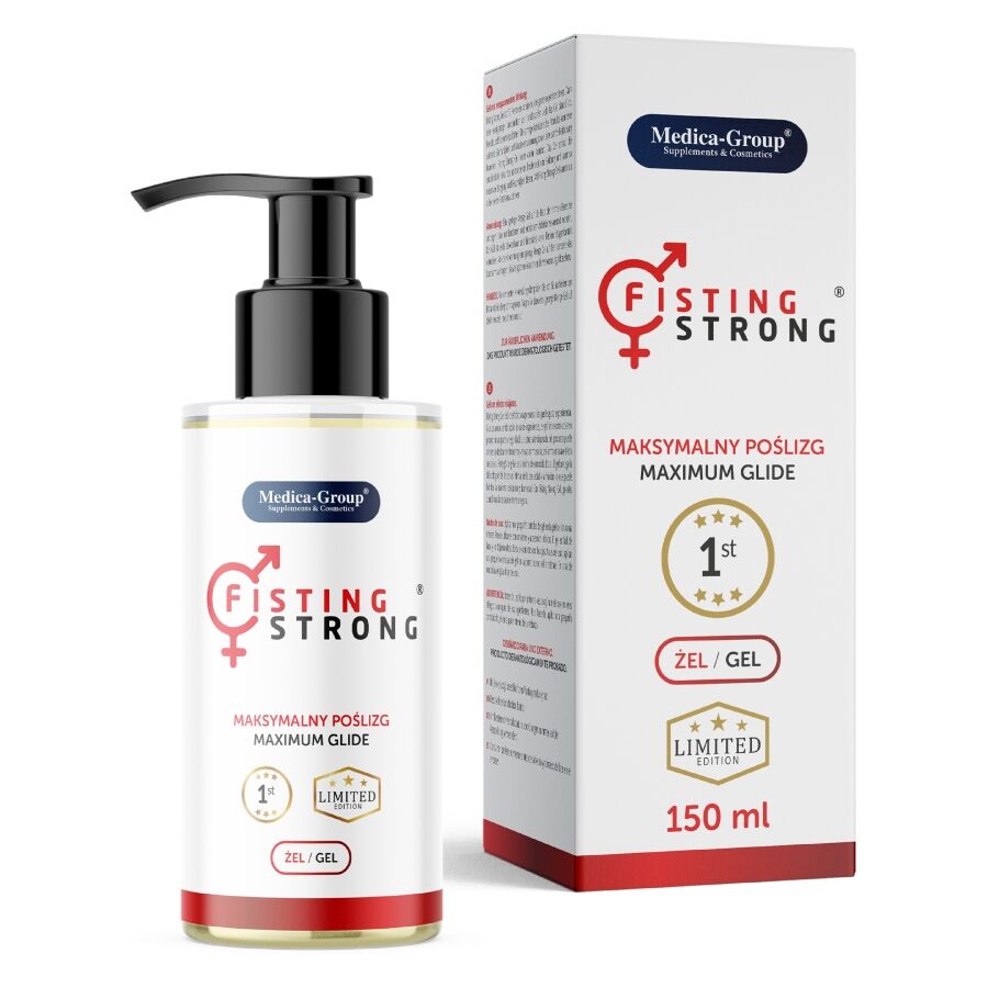 Gel anal relaxante Fisting Strong da MEDICA GROUP, embalagem de 150 ml