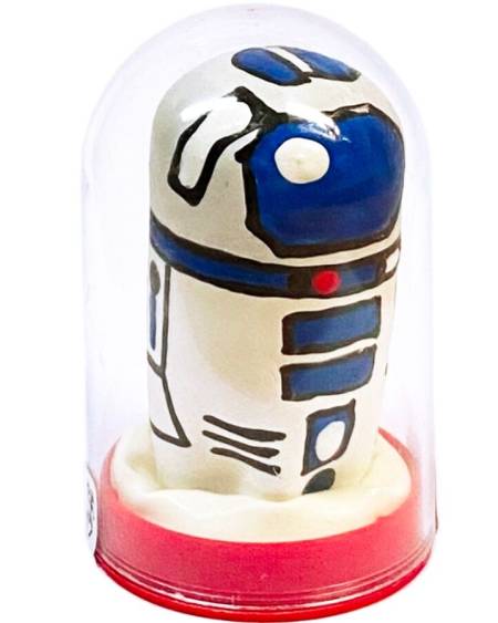 Preservativo decorativo CONDOMERIE com tema de robô, pintado à mão