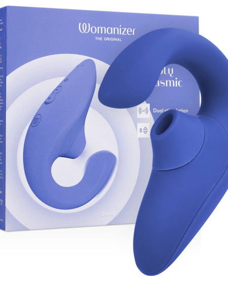 WOMANIZER - BLEND ESTIMULADOR VIBRADOR RABBIT AZUL