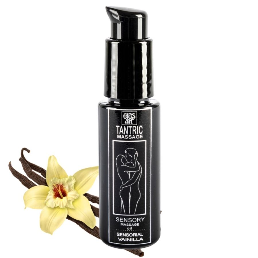 Óleo de massagem tântrico natural e afrodisíaco baunilha 30 ml
