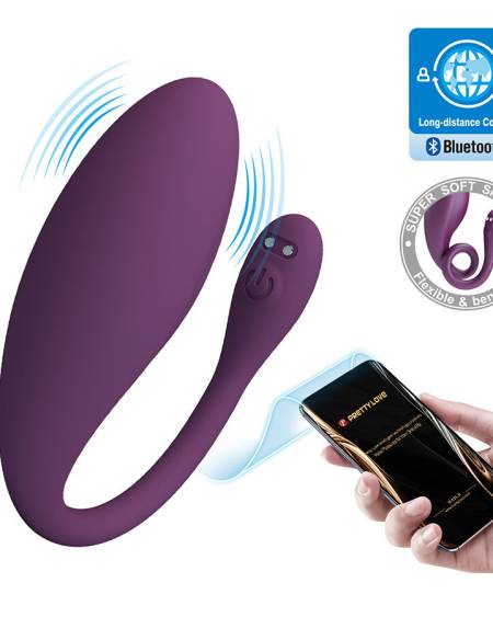 Vibrador invisível Pretty Love Dora, com formato ergonómico e controlo por app