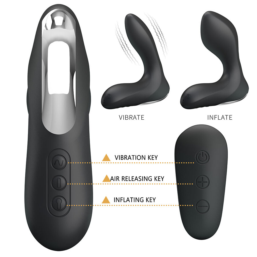 MR PLAY - MASAJEADOR DE PRÓSTATA CON VIBRACIÓN CONTROL REMOTO