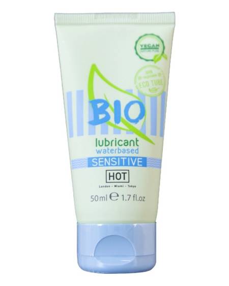 Lubrificante HOT biológico à base de água para pele sensível