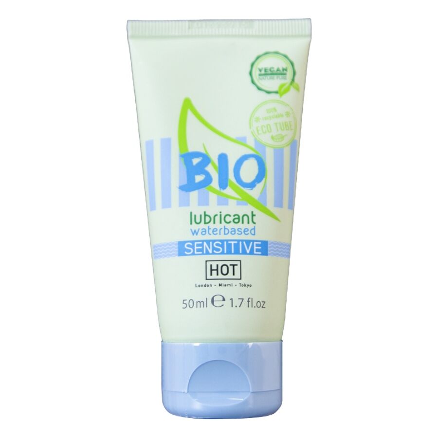 Lubrificante HOT biológico à base de água para pele sensível