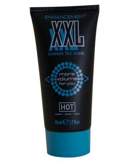 Creme potenciador XXL HOT para homem, embalagem de 50 ml