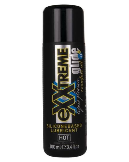 HOT - EXXTREME GLIDE LUBRICANTE BASE SILICONA + ACEITE CONFORT A+ 100 ML